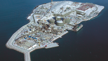 LNG plant Melkoya in Hammerfest, Norway. Liquid Natural Gas.